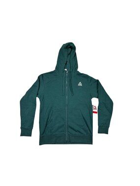 Reebok Full Zip Hoodie Mens Small Sea Moss Green Classic Comfortable Fit